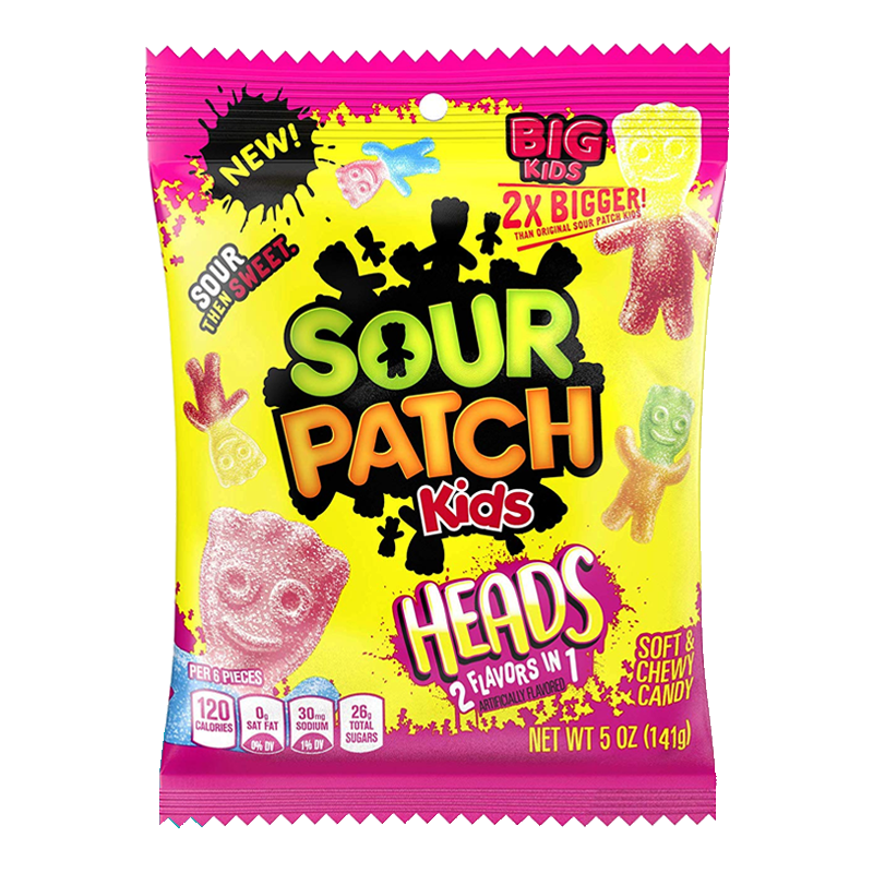 Sour Patch Big Kids Heads - 5oz (141g)