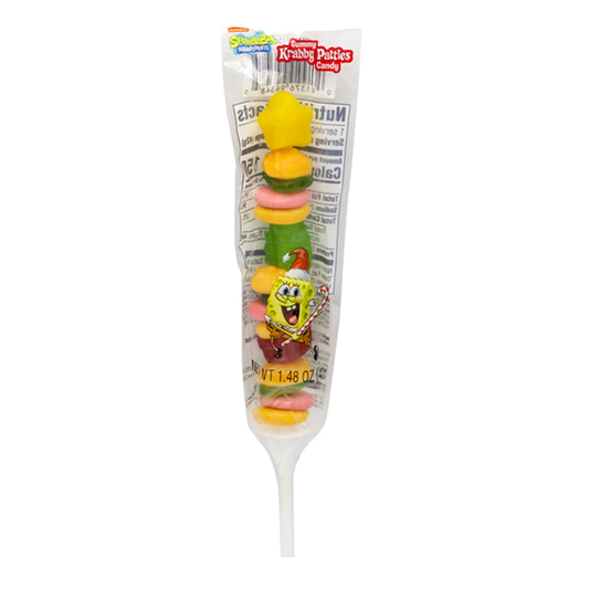 Spongebob Gummy Krabby Patties Kabob - 1.5oz (42g) [Christmas]