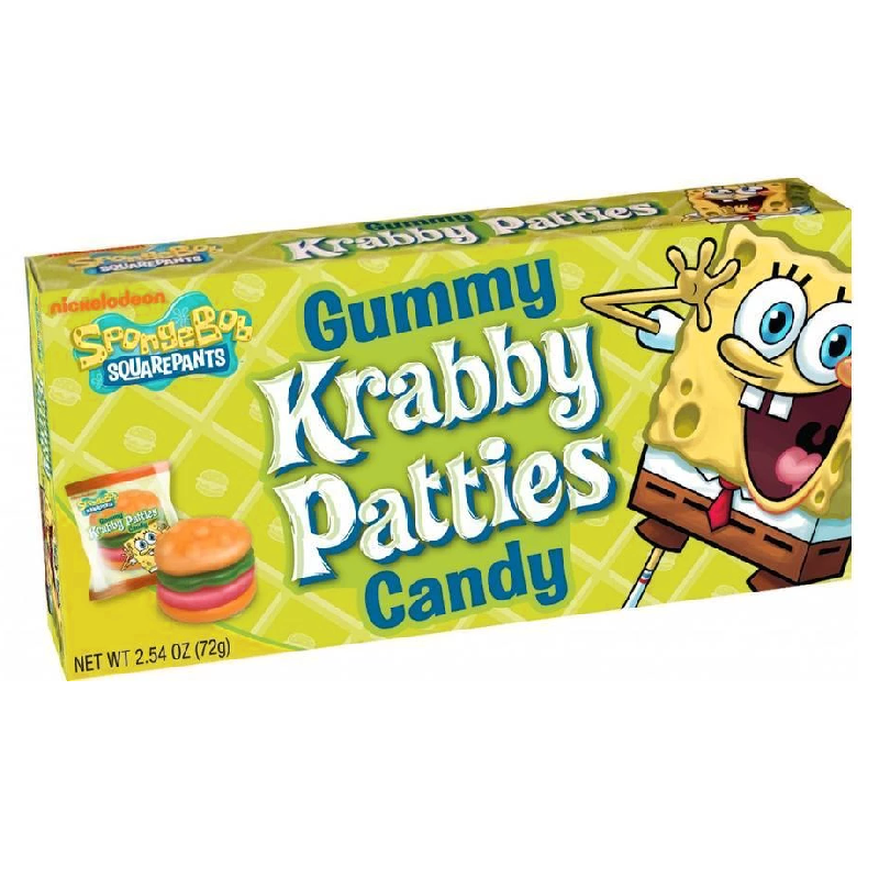 Spongebob Squarepants Gummy Krabby Patties - 2.54oz (72g) - Theatre Box