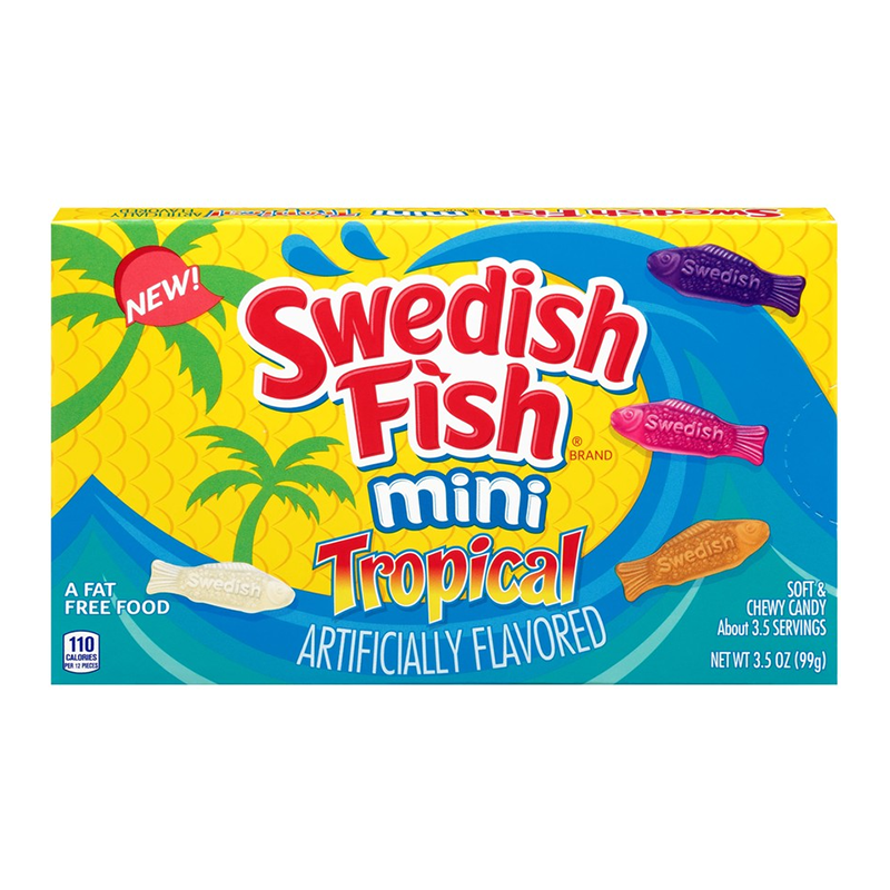 Swedish Fish Tropical - 3.5oz (99g) - Theatre Box