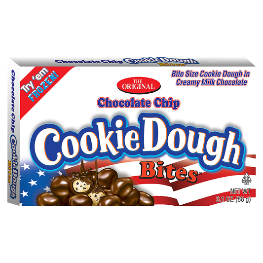 Red, White & Blue Chocolate Chip Cookie Dough Bites - 3.1oz (88g) Theatre Box