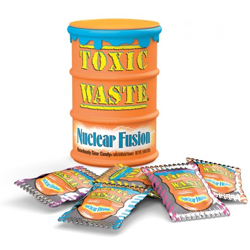 Toxic Waste Nuclear Fusion Sour Candy Drum - 1.5oz (42g)