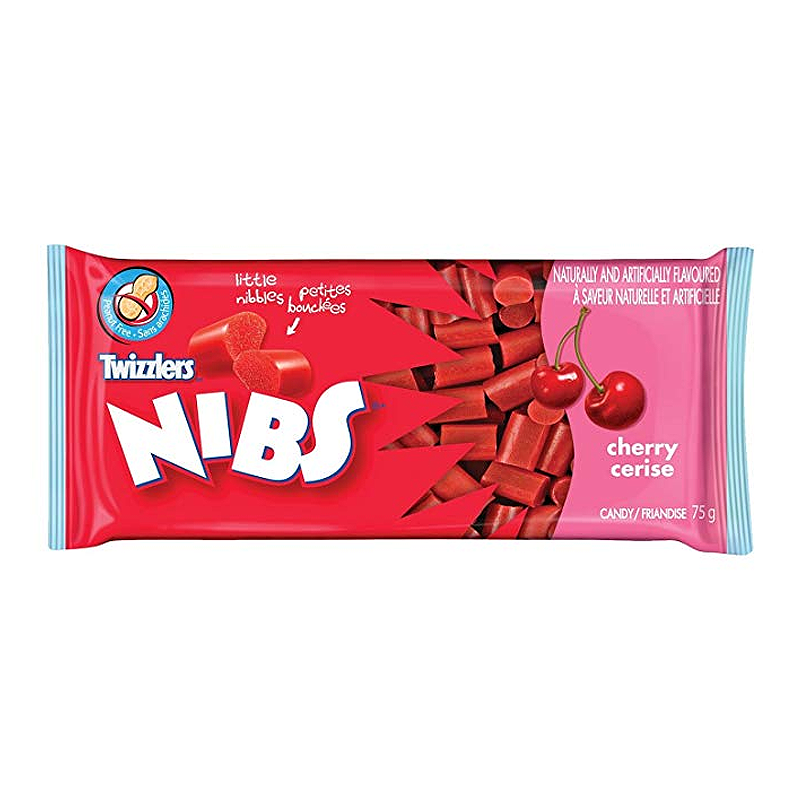 Twizzlers Nibs Cherry 75g CANADIAN USA Bites
