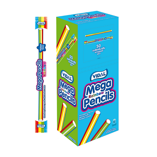 Vidal Mega Rainbow Pencils - 25g