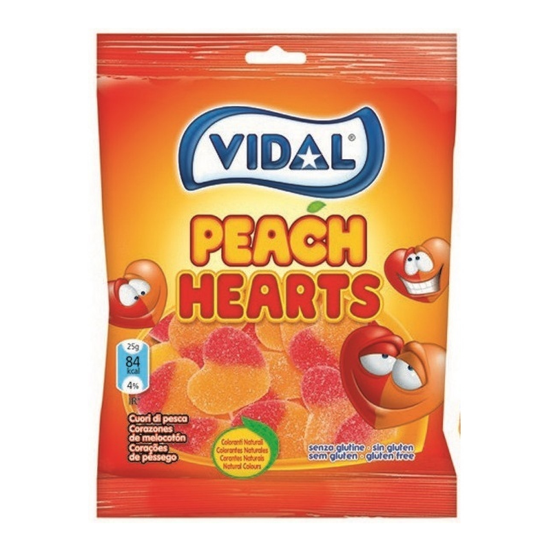 Vidal Peach Hearts - 90g