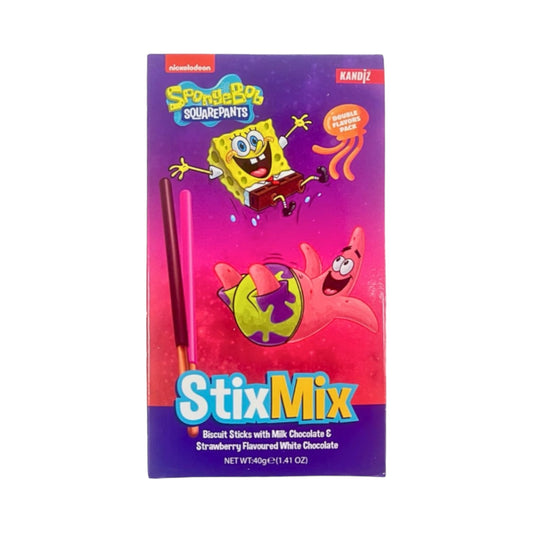 Nickelodeon SpongeBob Stix Mix Biscuit Sticks - 40g