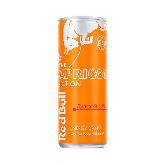 Red Bull Energy Drink Editions Apricot-Strawberry - 250ml (PMP £1.45)
