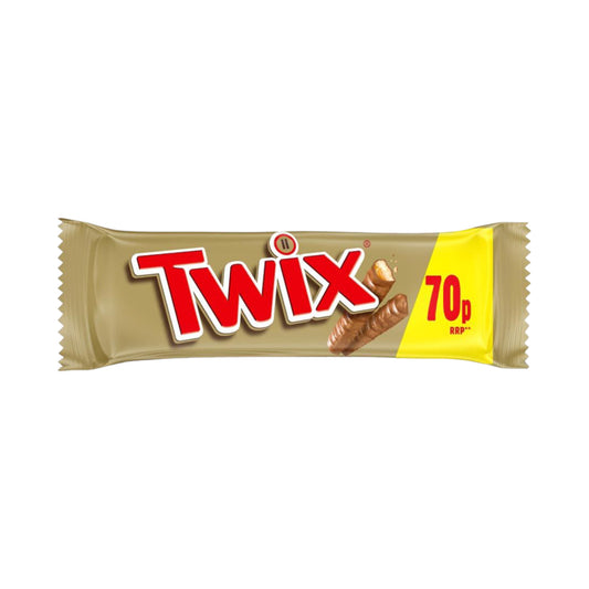 Twix Caramel & Milk Chocolate Fingers Biscuit Snack Bar - 50g (PMP 70P)