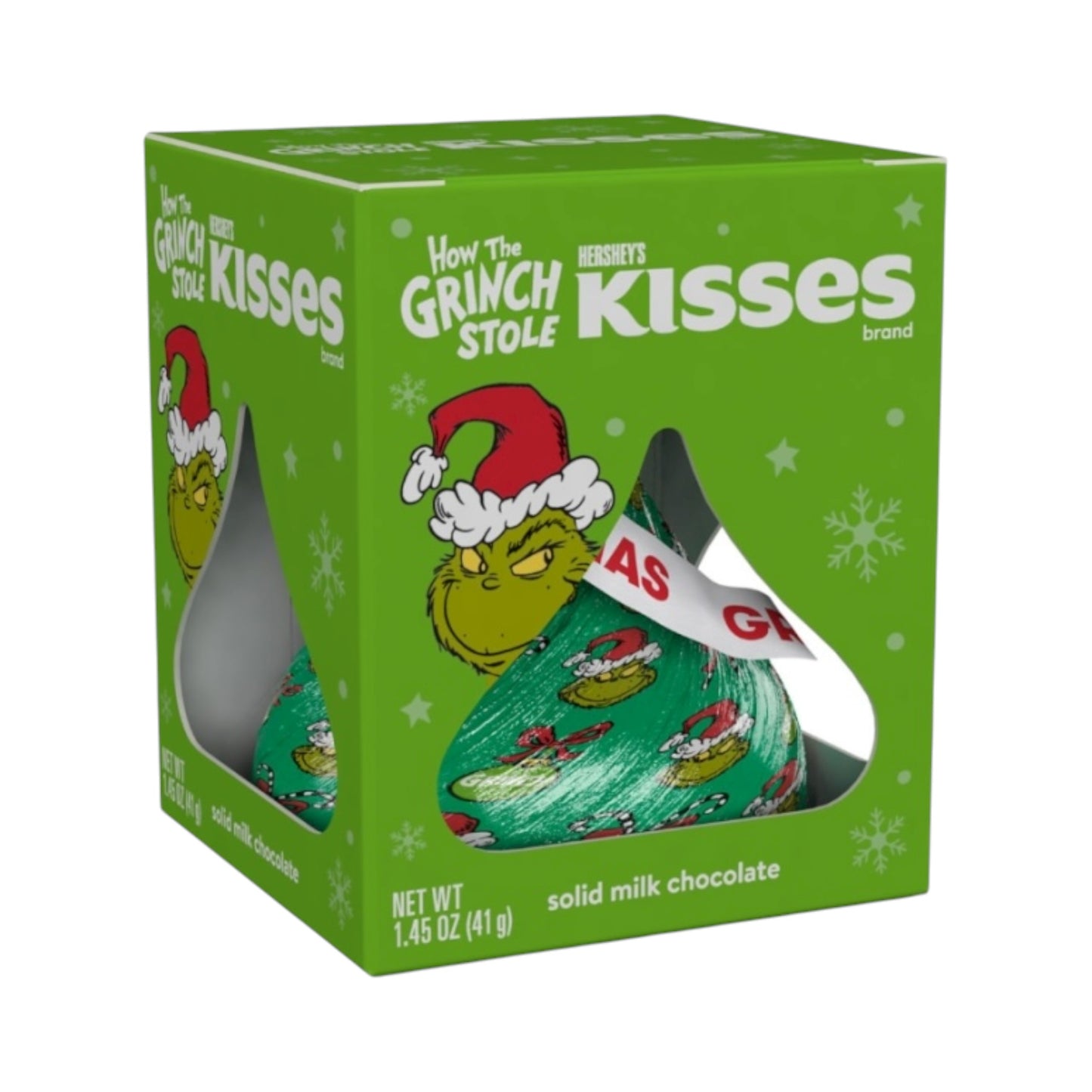 Hershey's Solid Milk Chocolate Grinch Kiss - 1.45oz (41g)