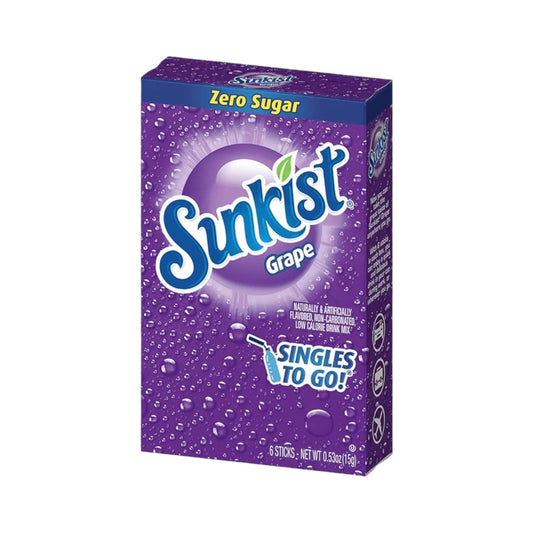 Sunkist Grape Zero Sugar Singles to Go - 0.58oz (16.5g)