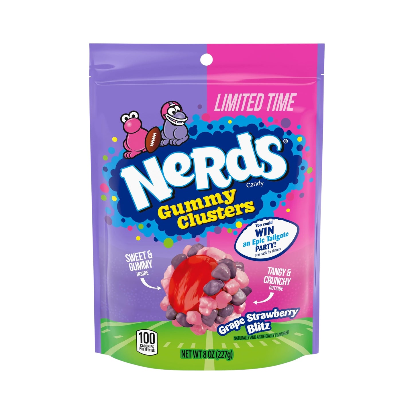 Nerds Gummy Clusters Grape Strawberry Blitz - 8oz (227g)