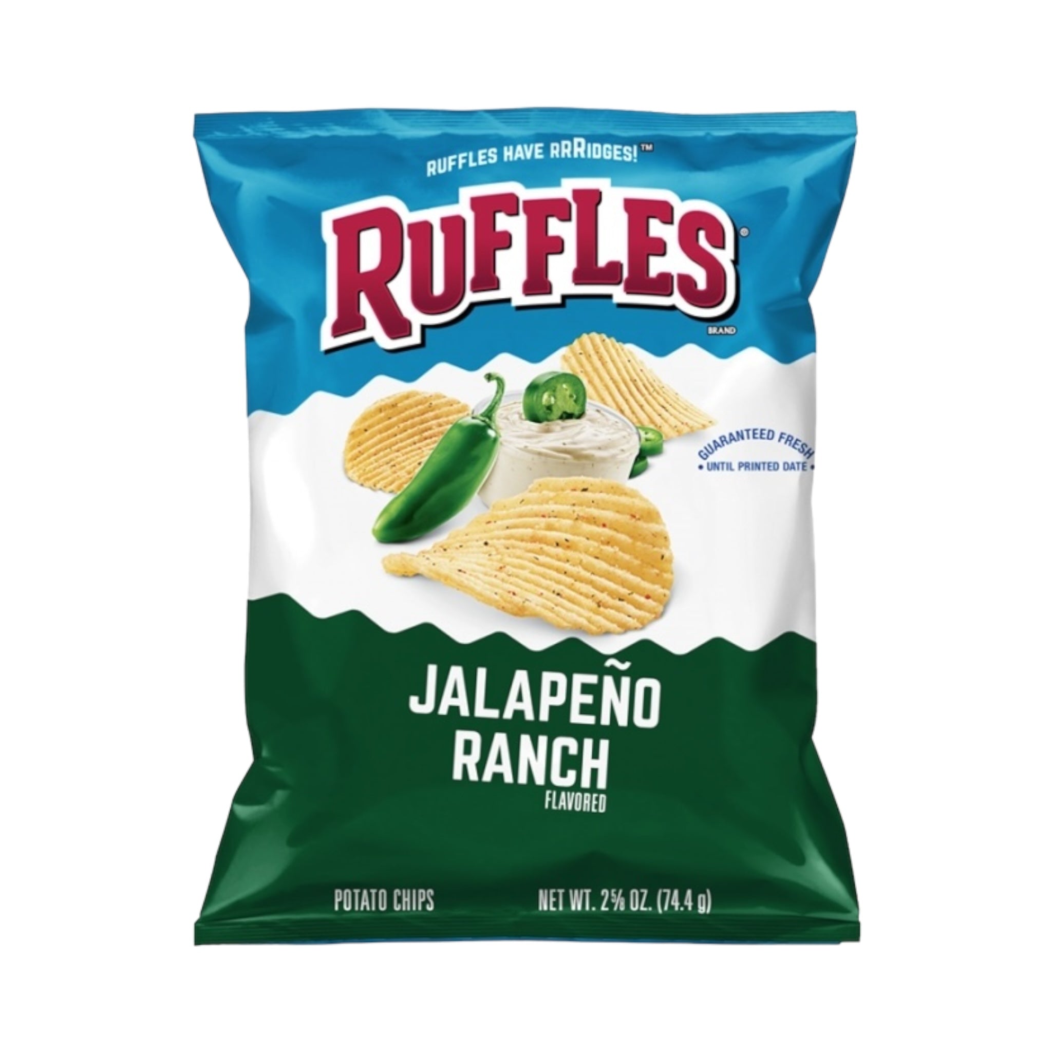 Ruffles Jalapeno Ranch Potato Chips 6.5oz (184g) – USA Bites