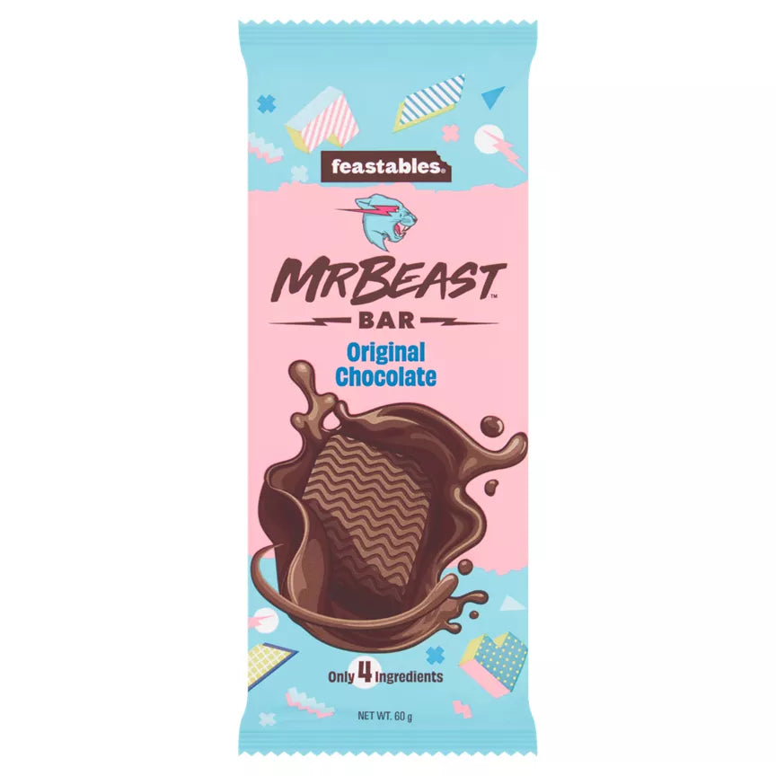 Feastables Mr.Beast Bar Original Chocolate - 60g (UK) – USA Bites