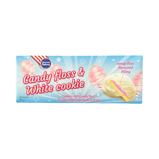American Bakery Candy Floss & White Cookies - 96g