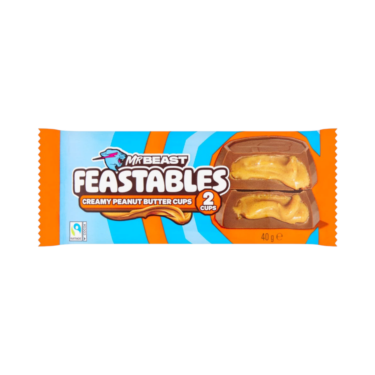 Mr Beast Feastables 2 Creamy Peanut Butter Cups - 40g