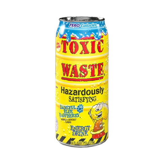 Toxic Waste Baneful Blue Raspberry Energy Drink - 16fl.Oz (473ml)