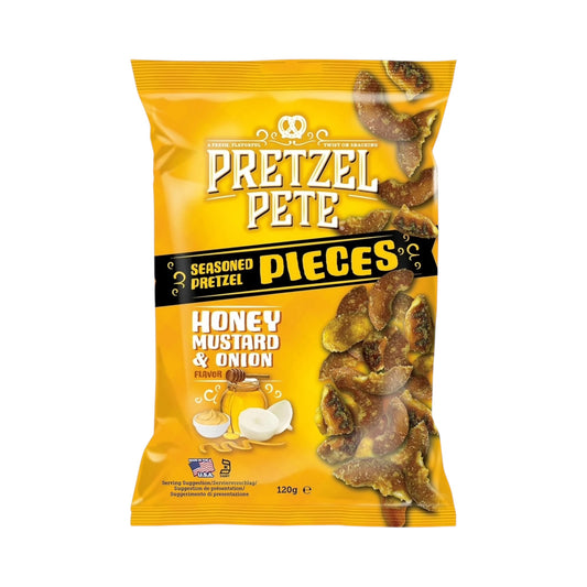 Pretzel Pete Pieces Honey Mustard Onion - 120g