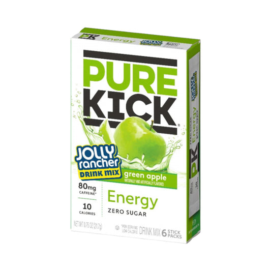 Pure Kick X Jolly Rancher Energy Drink Mix - Green Apple - 0.76oz (21.7g)