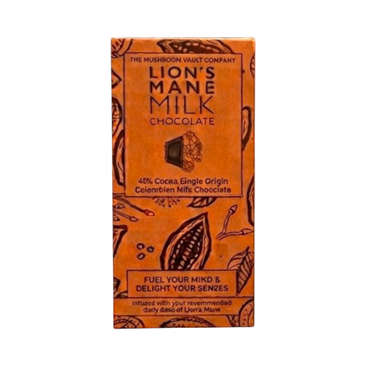 The Mushroom Vault Lions Mane Milk Chocolate - 45g