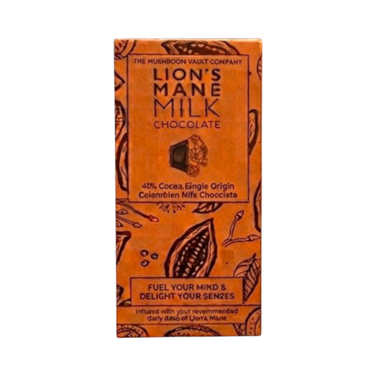 The Mushroom Vault Lions Mane Milk Chocolate - 45g