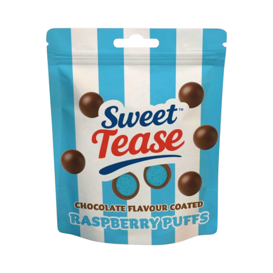 Sweet Tease Blue Raspberry Puffs - 80g
