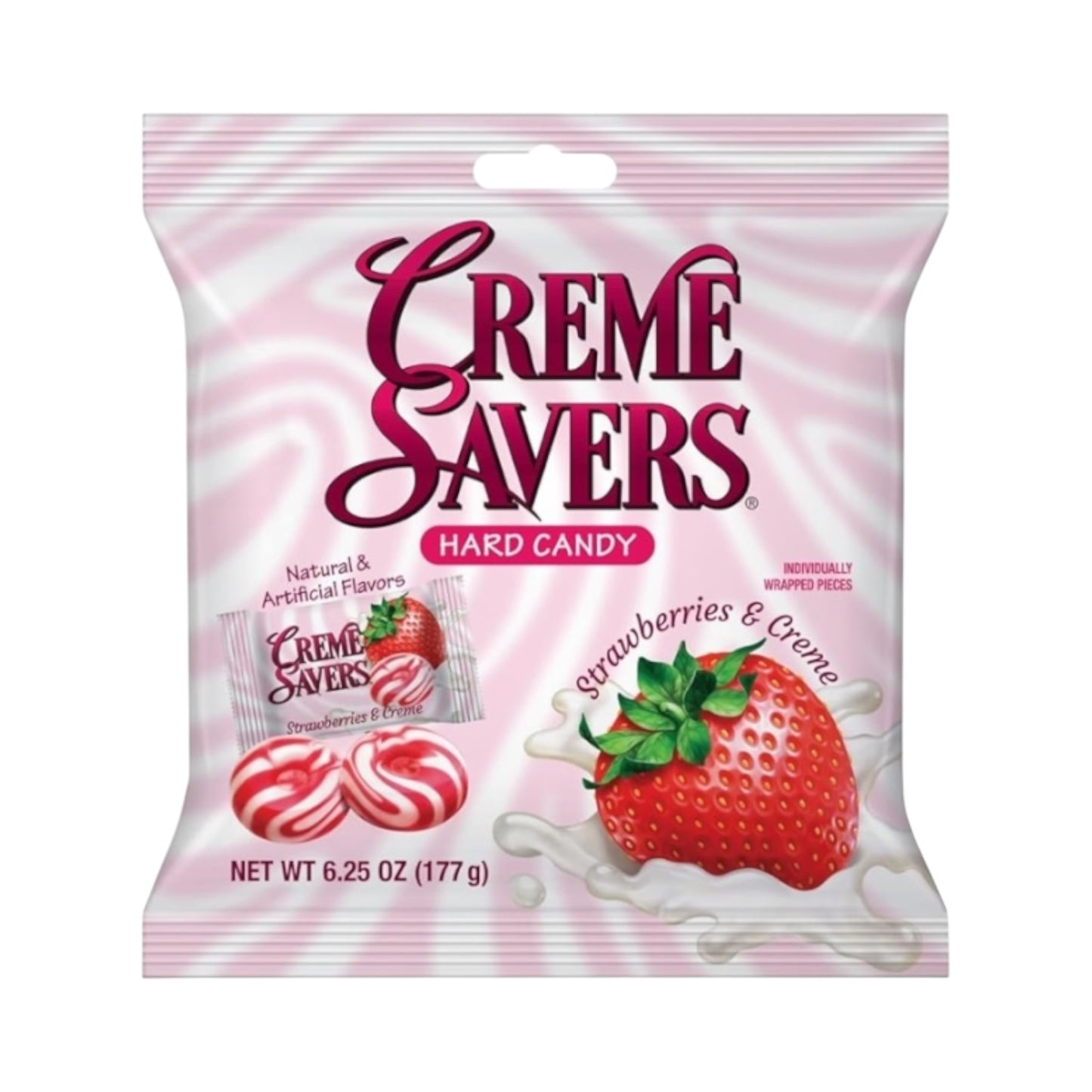 Creme Savers Hard Candy Strawberries & Cream - 6.25oz (177g)