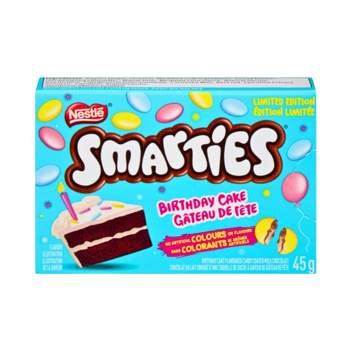 Nestle Smarties Birthday Cake - 45g [Canadian] - Theatre Box