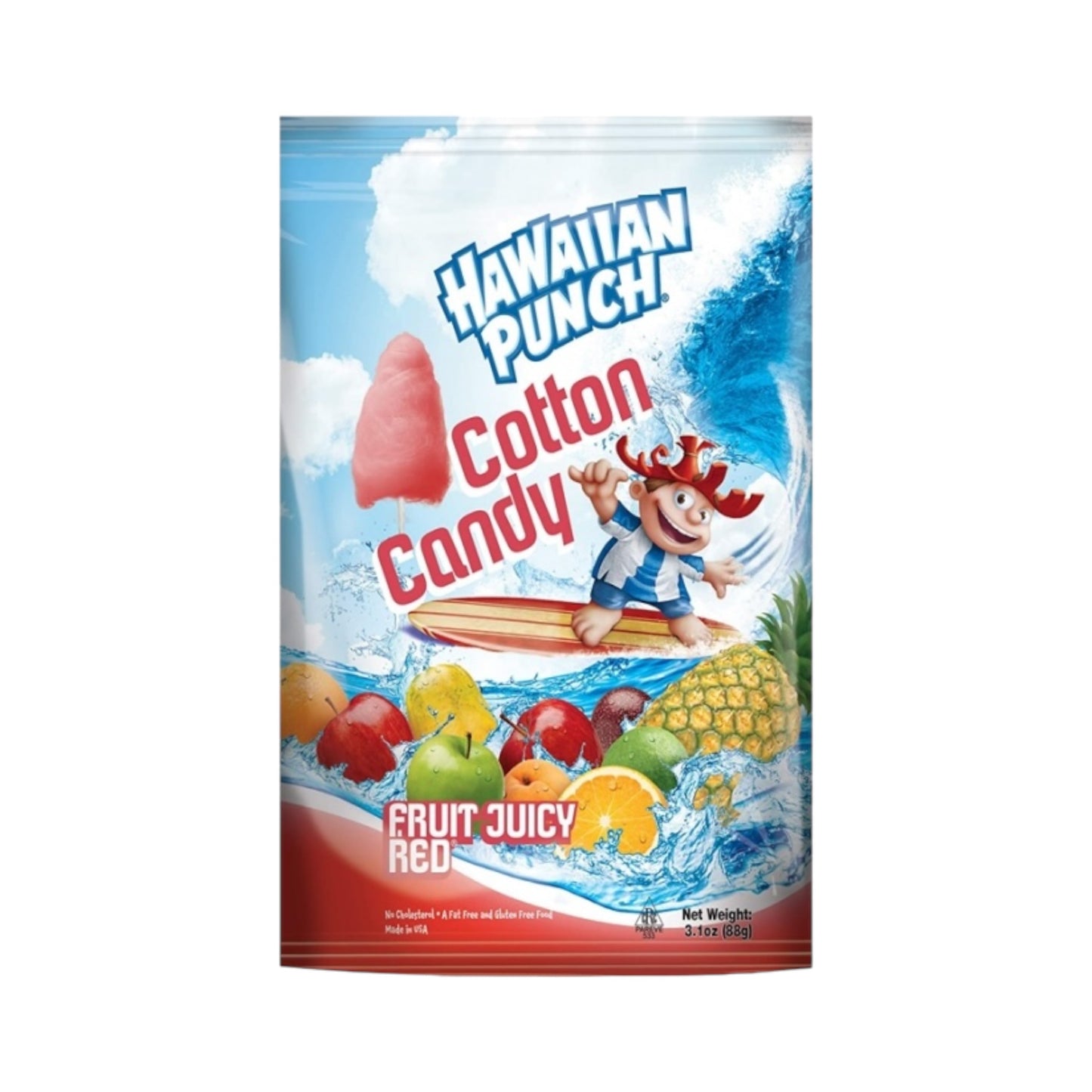 Hawaiian Punch Cotton Candy Fruit Juicy Red - 3.1oz (88g)