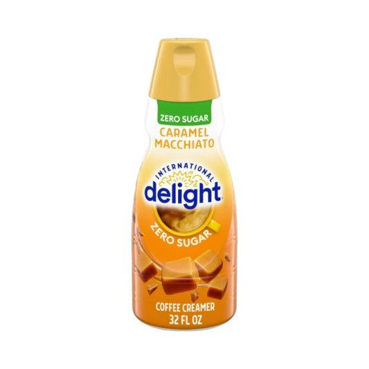 International Delight Coffee Creamer Zero Sugar Caramel Macchiato - 32fl.oz (946ml) ** BBD 14/12/25 **