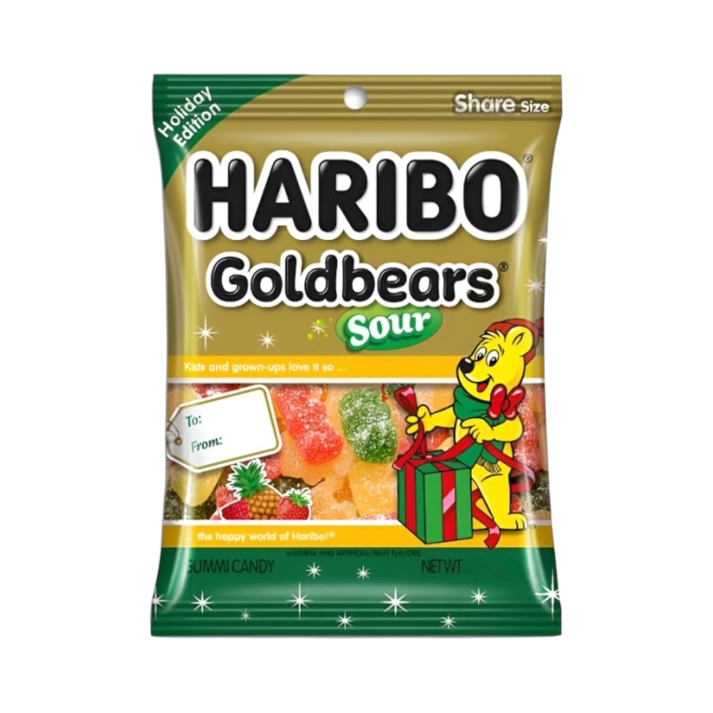 Haribo Holiday Edition Sour Goldbears - 4oz (113g)