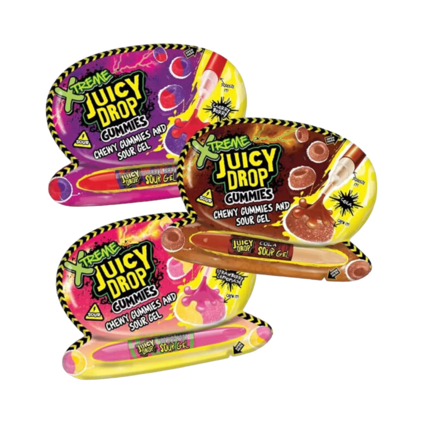 Bazooka Xtreme Juicy Drop Gummies - 57g