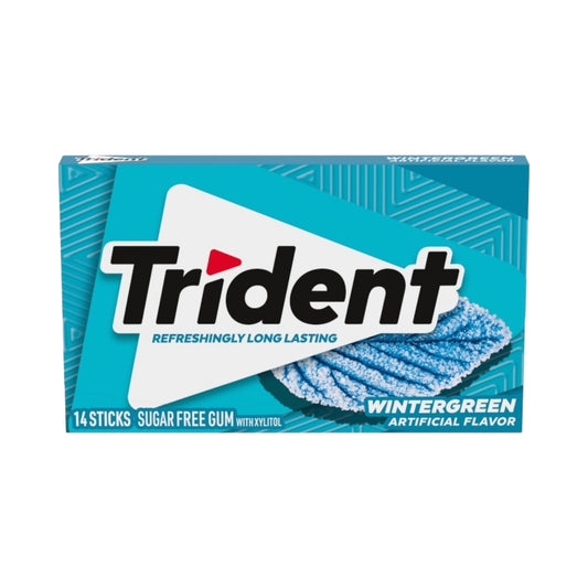 Trident Wintergreen Gum - 14pc