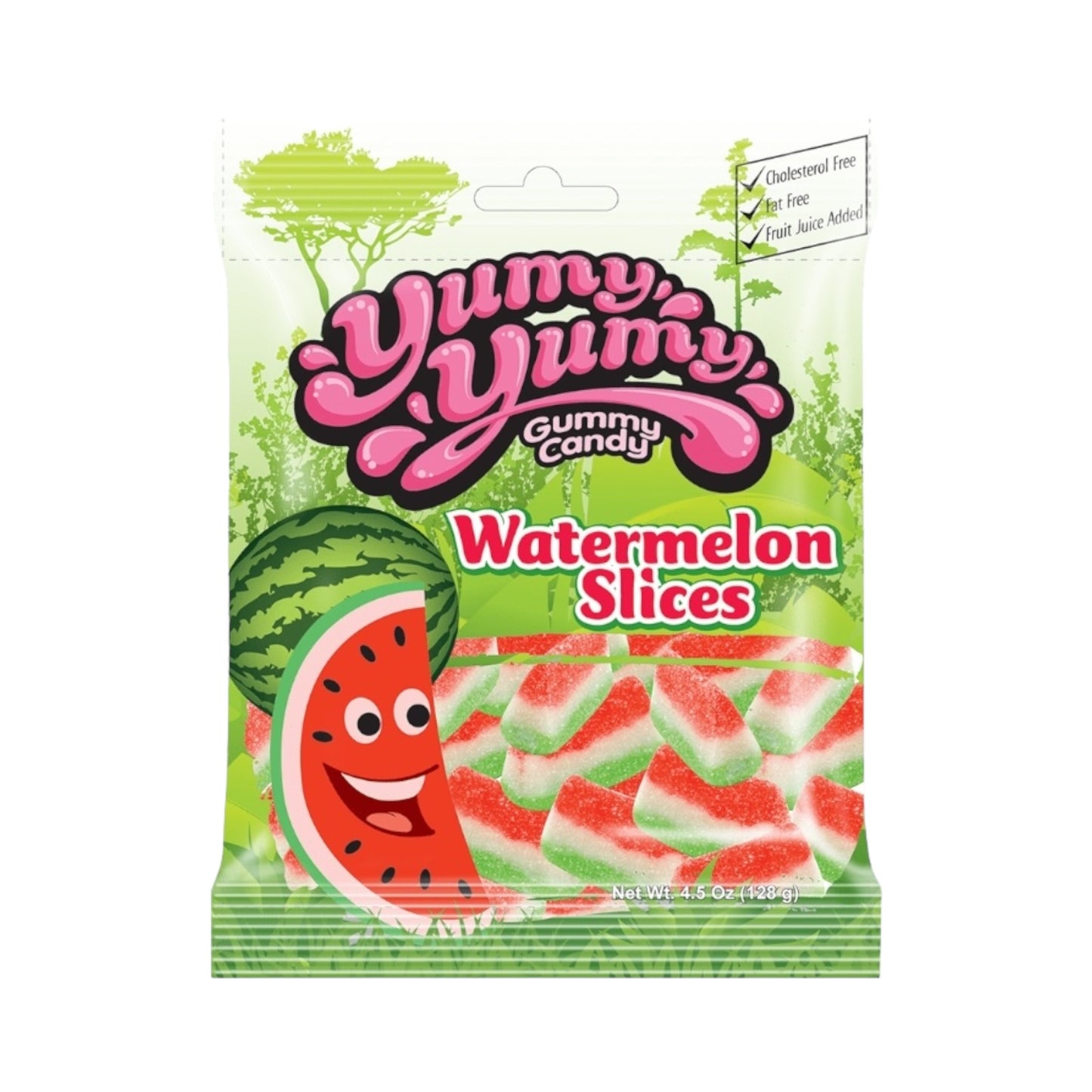 Yumy Yumy Gummy Candy Watermelon Slices - 4.5oz (128g)