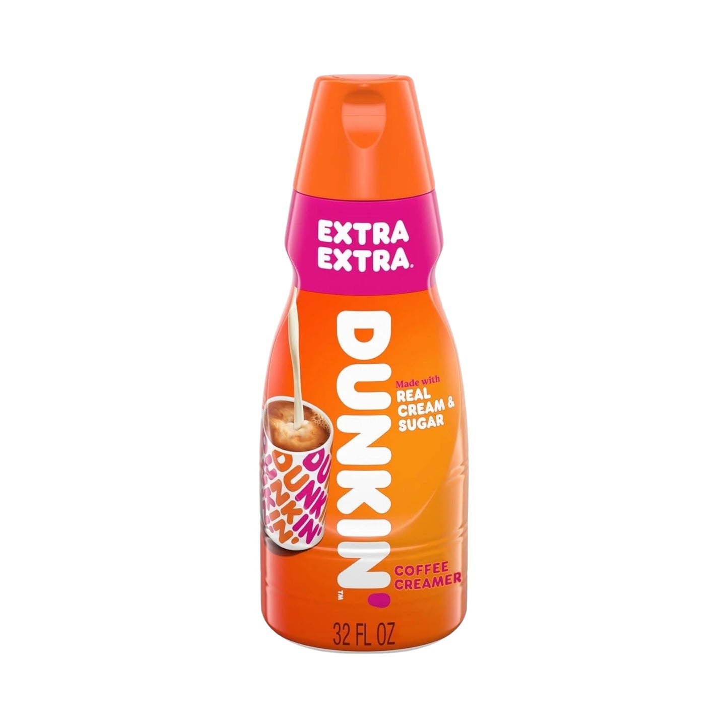 Dunkin' Donuts Coffee Creamer Extra Extra Real Cream & Sugar Flavour - 32oz (946ml)