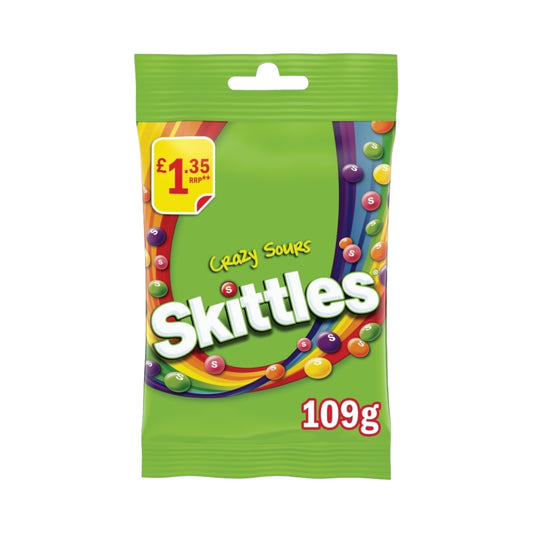 Skittles Crazy Sours - 109g (PMP £1.35)