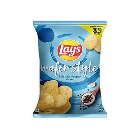 Lays Wafer Style Salt with Pepper – 50g (India)