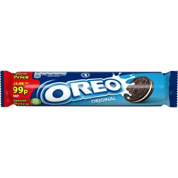 Oreo Original Vanilla Sandwich Biscuits 154g - £99P