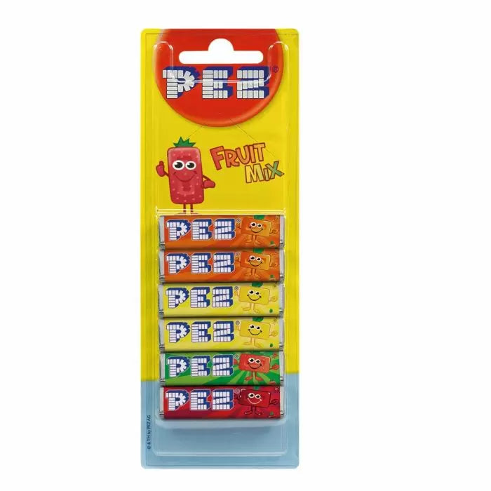 Pez Fruit Mix Refills 6 Pack - 51g