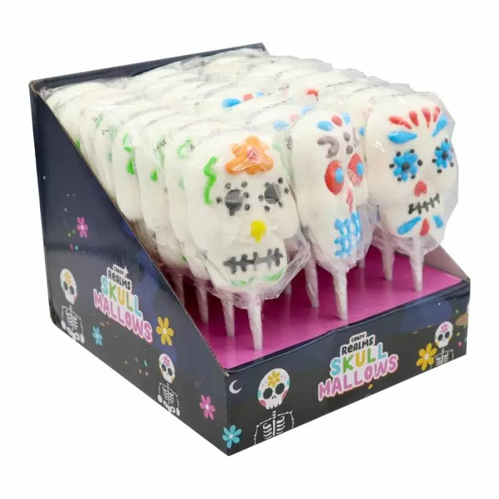 Candy Realm Skull Mallow Pops - 40g