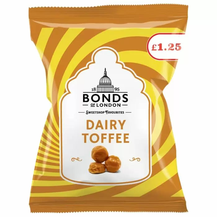 x 1 Pack Bonds Dairy Toffee Bags 120g PMP
