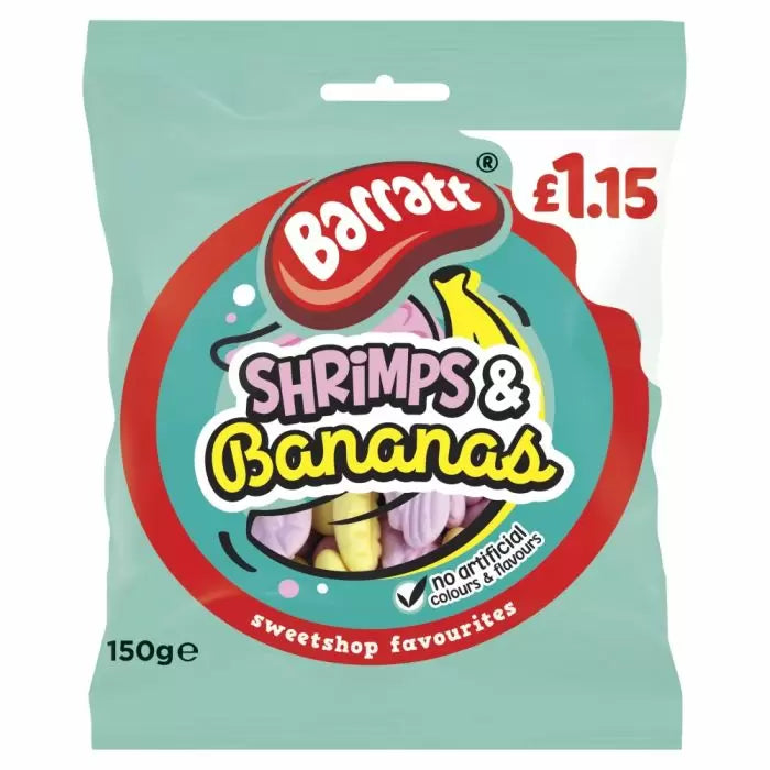 Barratt Shrimps & Bananas - 150g (£1.15 PMP)