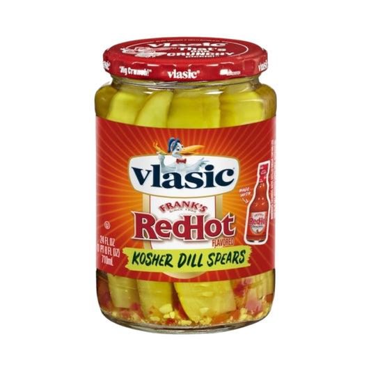 Vlasic Franks Red Hot Kosher Dill Spears - 24fl.oz (710ml)