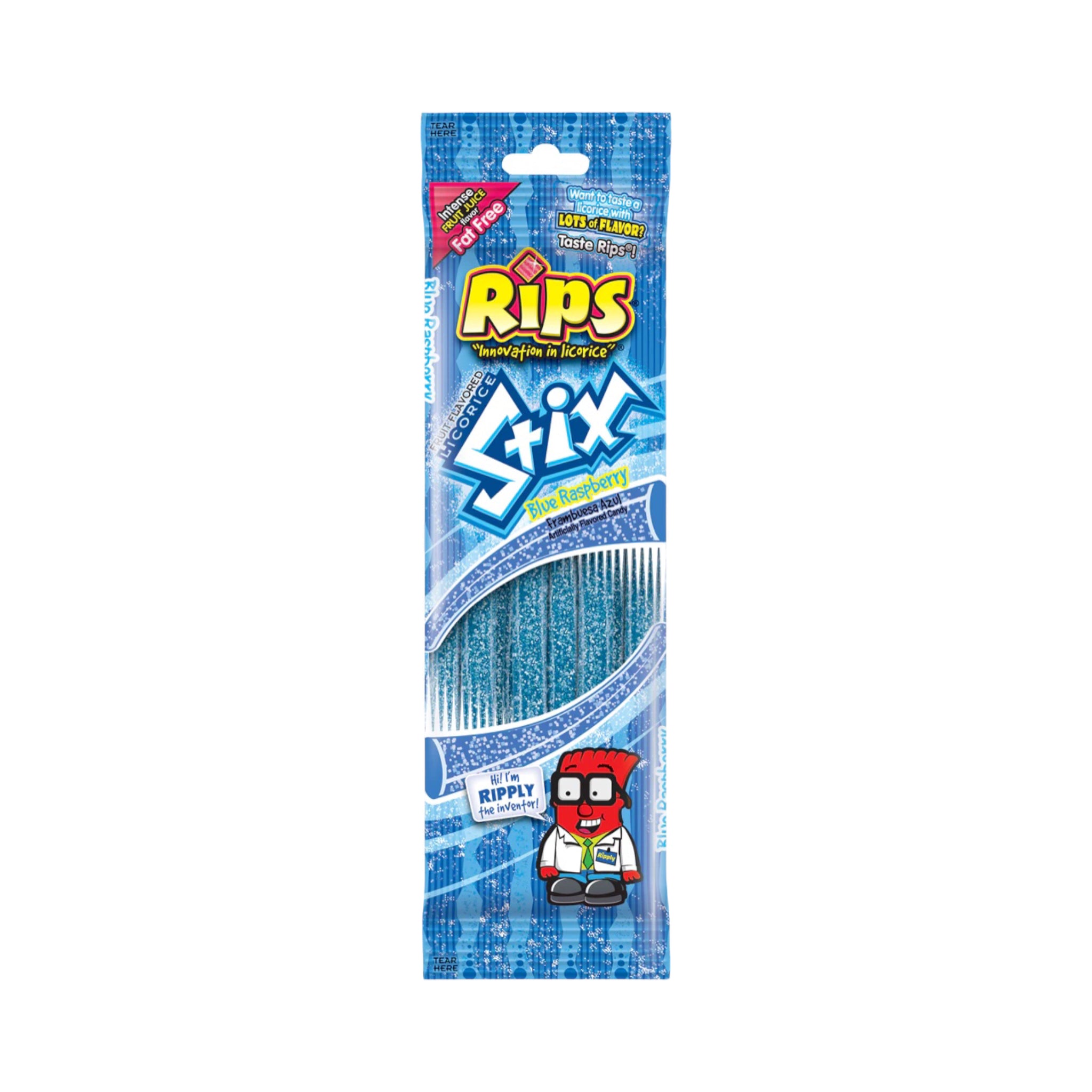 Blue Rip Its Rips Stix Blue Raspberry - 1.76oz (50g) – USA Bites