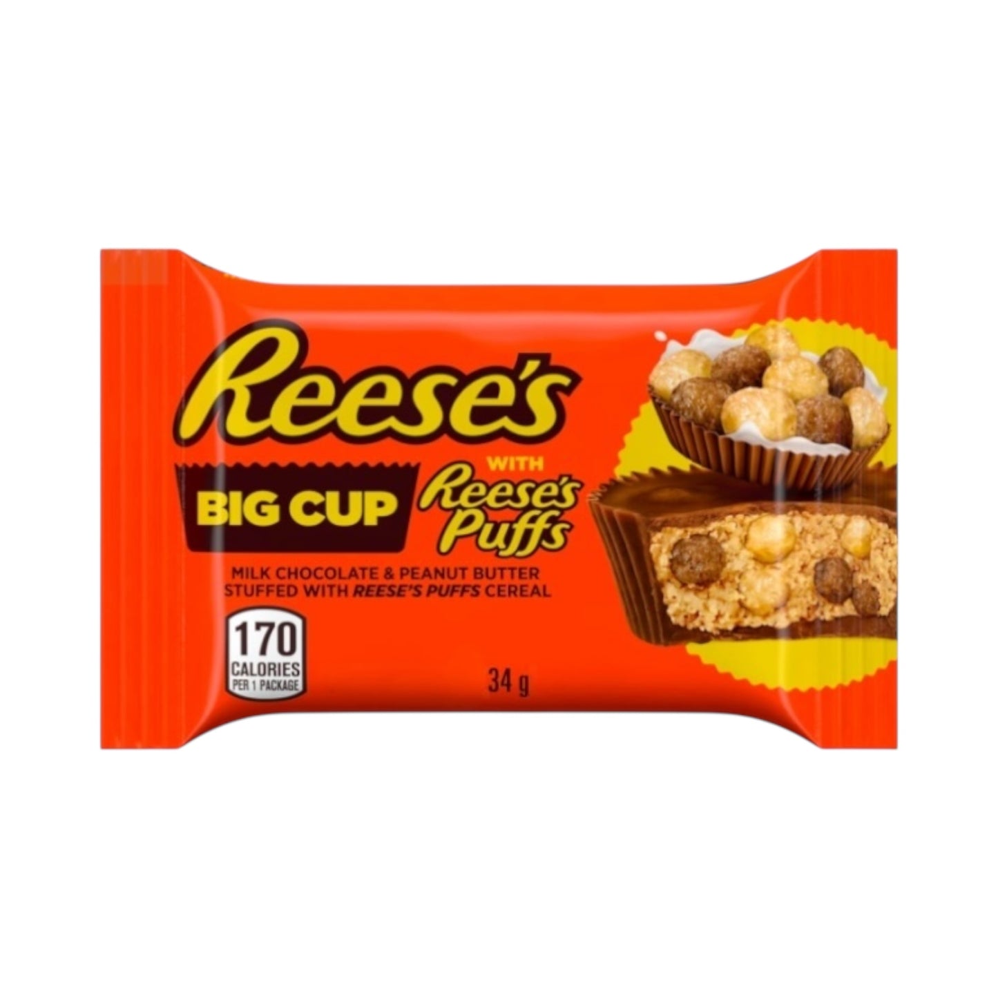 Reese's Big Cup with Reese's Puffs - 34g [Canadian]