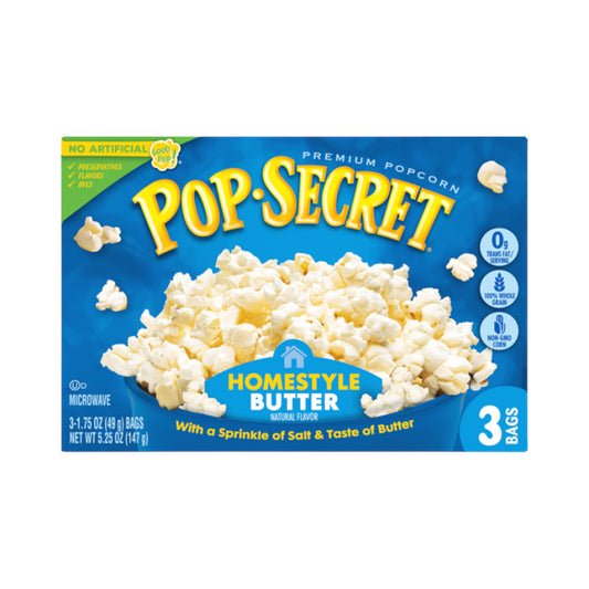 Pop Secret Homestyle Popcorn 3pk 5.25oz (147g)