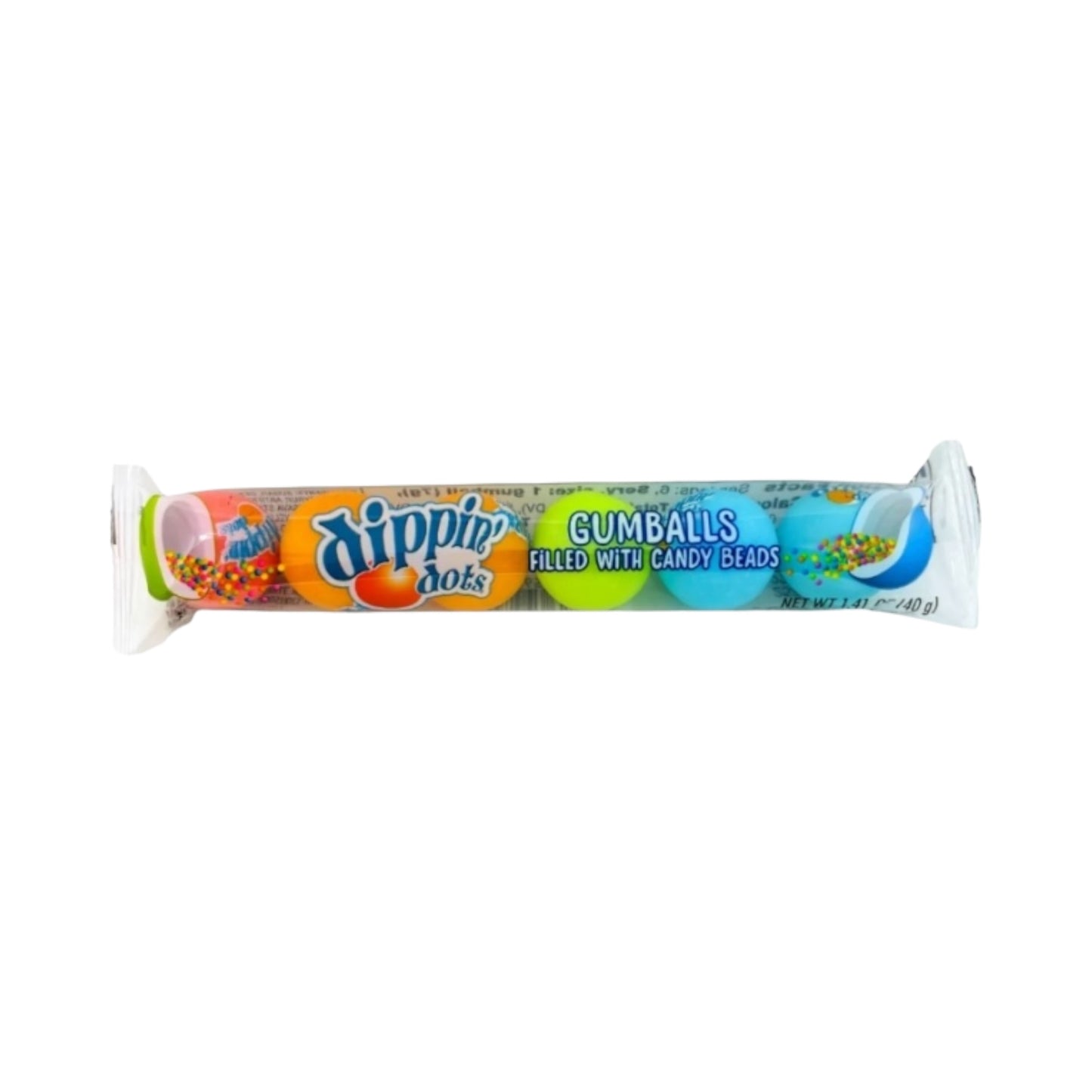 Dippin' Dots Filled Gumballs 6pc Tube - 1.43oz (41g)