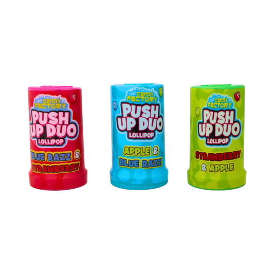 Crazy Candy Factory Push Up Duo Lollipop - 24g