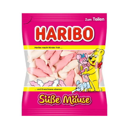 Haribo Susse Mause (Pink & White Mice) - 175g