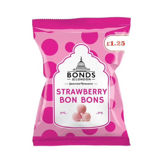 Bonds Strawberry Bon Bons Bag - 110g (PMP £1.25)