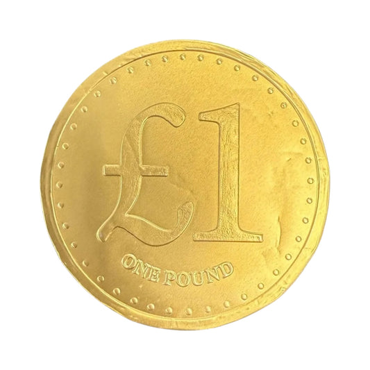 Large Gold Milk Chocolate £1 Coin - 26g